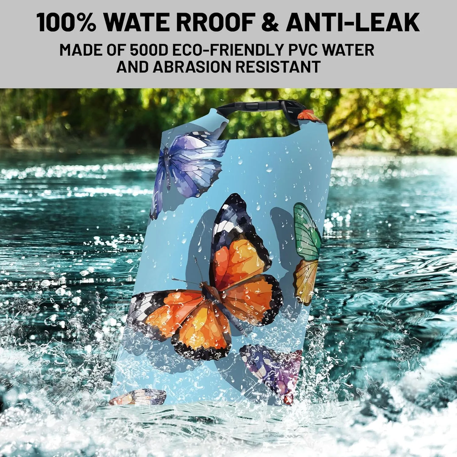Waterproof Dry Bag,Roll Top Waterproof Backpack 2L/5L/10L/20L/30L/40L Floating Lightweight Bags for Kayaking, Boating, Fishing, Swimming Camping