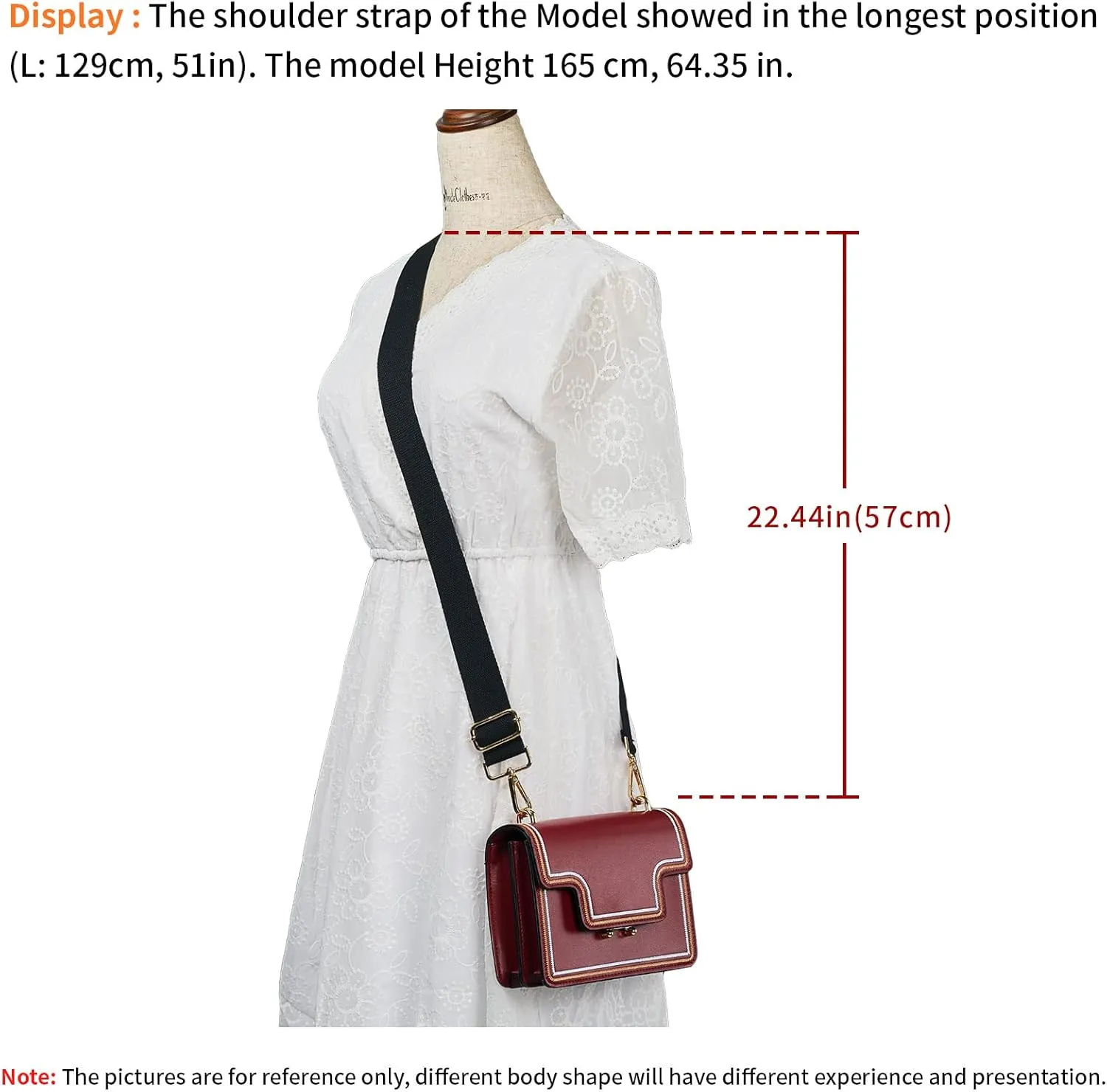 Wide Shoulder Purse Strap Replacement Adjustable Belt Canvas Bag Crossbody Handbag