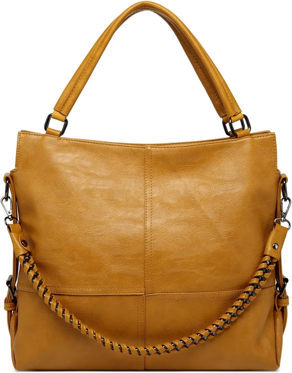 Women's Tote foreskin and leather work handbag, crossbody bag, large capacity shoulder bag